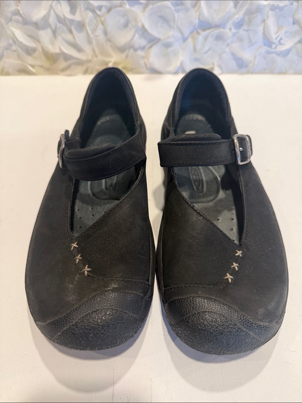 Keen Black Mary Jane Strap Dress Shoes